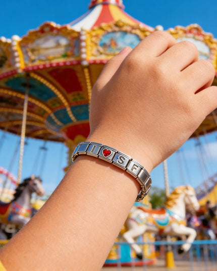 San Francisco 49ers Italian Charm Bracelet – Sports Fan Gift for Holiday, Birthday & Game Day