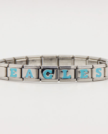 GO BIRDS  Italian Charm Bracelet -Game Day & Special Gift for Eagles Fans