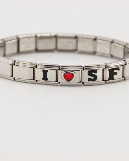 San Francisco 49ers Italian Charm Bracelet – Sports Fan Gift for Holiday, Birthday & Game Day