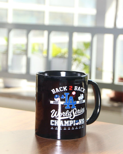 Los Angeles Dodgers Back-to-Back Champions Mug – World Series Ceramic Coffee Cup, Fan Collectible Gift