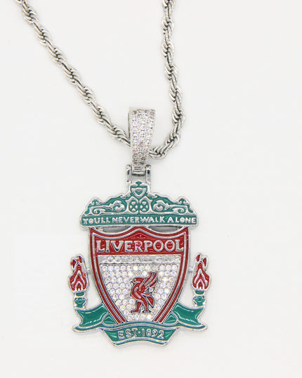 Liverpool Football Club Necklace – LFC Crest Pendant Jewelry Gift for Fans