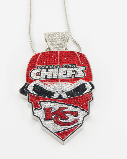Newest Sports Team Logo Bandit Skull  Pendant Necklace – Iced Out Hip Hop Jewelry for True Fans