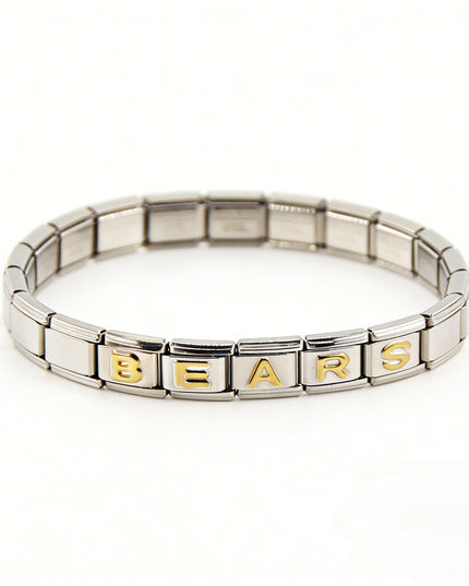 Chicago Bears Italian Charm Bracelet – Perfect Valentine’s Day, Holiday & Any Occasion Gift for Fans