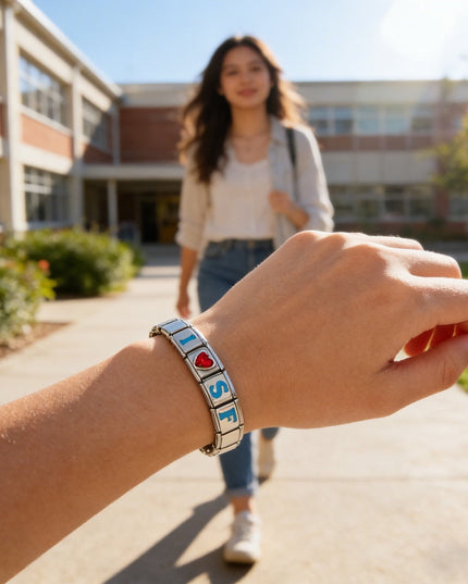 San Francisco 49ers Italian Charm Bracelet – Sports Fan Gift for Holiday, Birthday & Game Day