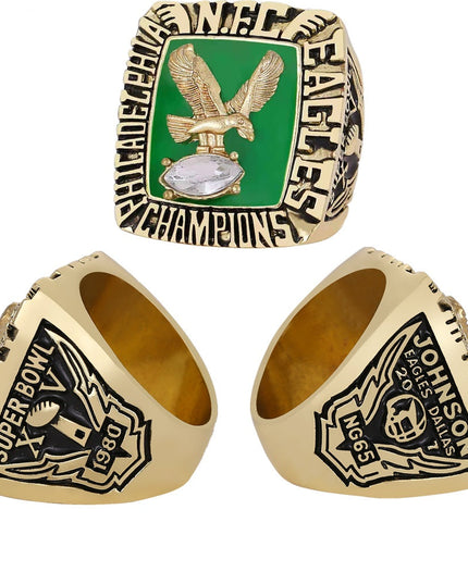 Philadelphia Eagles Championship Ring Set – 5pcs Super Bowl Replica Collectible Set