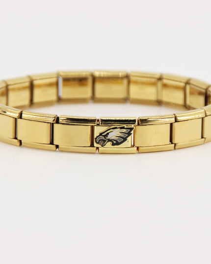 Football Team Logo Italian Charm Bracelet – Custom Gifts for Fans