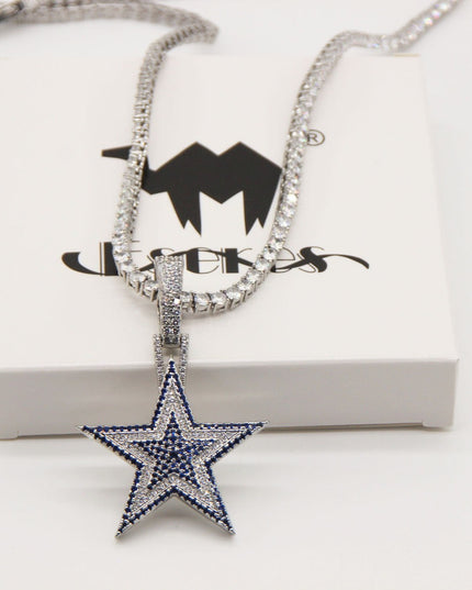 Dallas Cowboys Zircon Star Necklace –   Gift for Game Day, Birthday & Holiday
