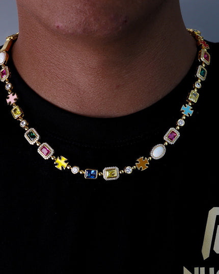 Rainbow Gemstone Necklace