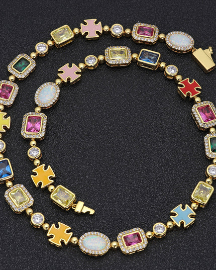 Rainbow Gemstone Necklace