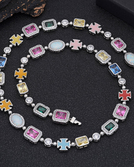 Rainbow Gemstone Necklace
