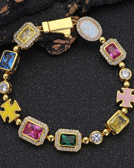 Rainbow Gemstone Necklace