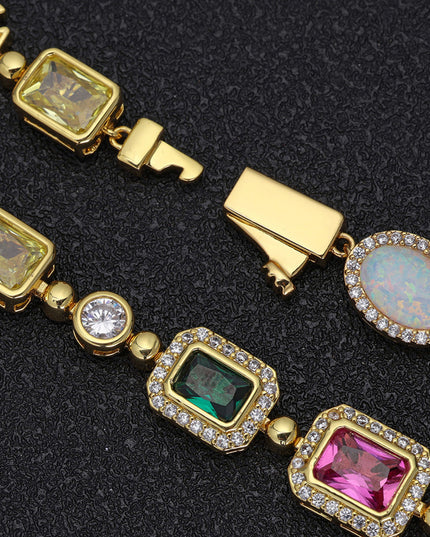 Rainbow Gemstone Necklace