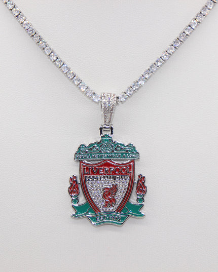 Liverpool Football Club Necklace – LFC Crest Pendant Jewelry Gift for Fans