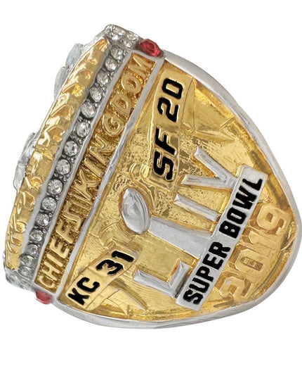 Kansas City Chiefs All Super Bowl Championship Ring & Trophy Set– 1970, 2020 & 2023  Winners Replica Collection