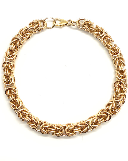 Byzantine Chainmaille Bracelet in 14K Gold Fill