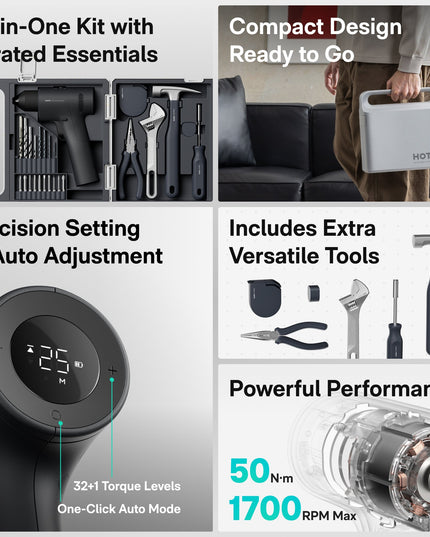 16V Brushless Drill Tool Set