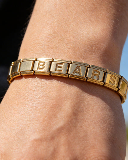 Chicago Bears Italian Charm Bracelet – Perfect Valentine’s Day, Holiday & Any Occasion Gift for Fans