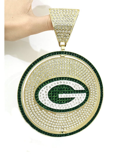 Rotating Sports Team Logo Pendant Necklace –  Perfect Gifts for True Fans