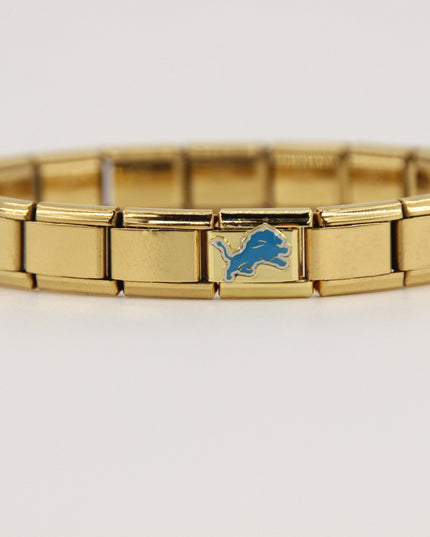 Football Team Logo Italian Charm Bracelet – Custom Gifts for Fans