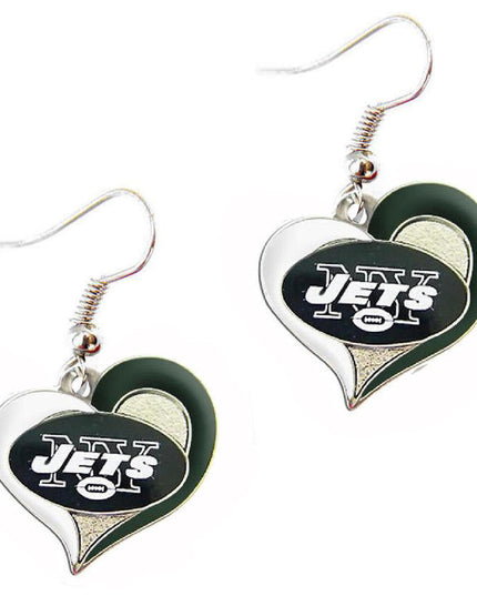Football Team Logo Heart Earrings –  Game Day Accessories & Gift for Sports Fan
