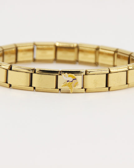 Football Team Logo Italian Charm Bracelet – Custom Gifts for Fans