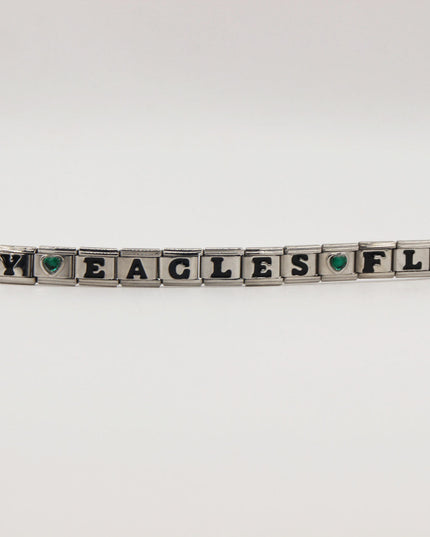 GO BIRDS  Italian Charm Bracelet -Game Day & Special Gift for Eagles Fans