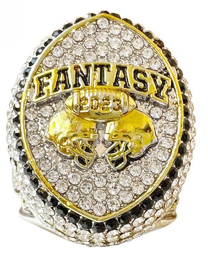 2023 Fantasy Football Champion Ring and Trophy Set – League Winner Award Gift Box