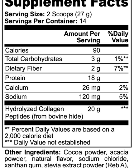 Grass-Fed Collagen Creamer (Chocolate)