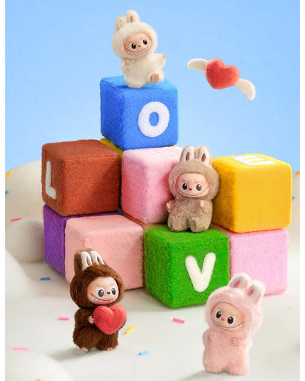 Pop Mart Labubu Pin for Love Series Blind Box (N-Z) Blue