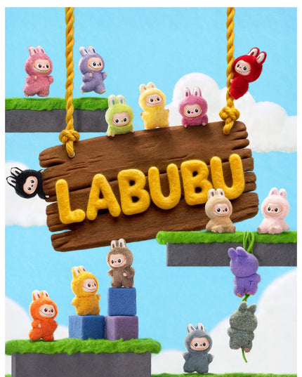 Pop Mart Labubu Pin for Love Series Blind Box (N-Z) Blue