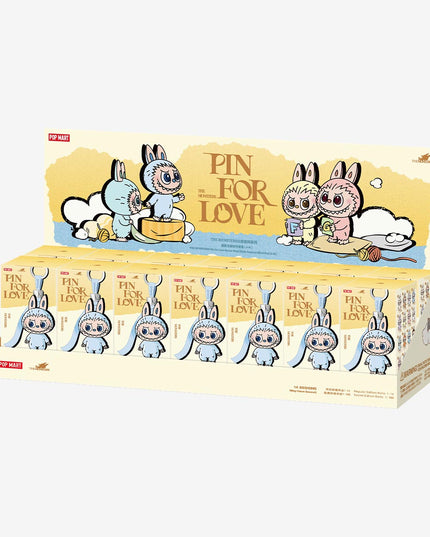 Pop Mart Labubu Pin for Love Series Blind Box (A-M) Yellow