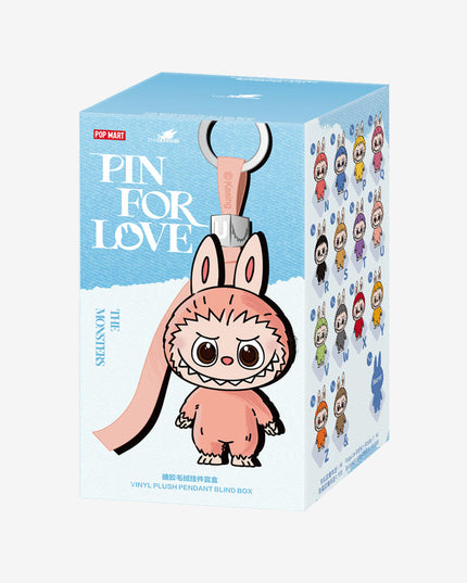 Pop Mart Labubu Pin for Love Series Blind Box (N-Z) Blue