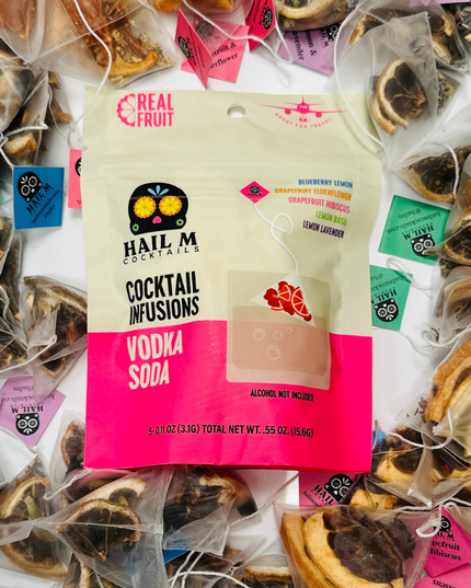 Vodka Soda Infusion Kit – Sugar Free - Travel Cocktail Tea Bags