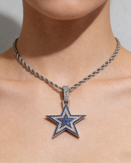 Dallas Cowboys Zircon Star Necklace –   Gift for Game Day, Birthday & Holiday