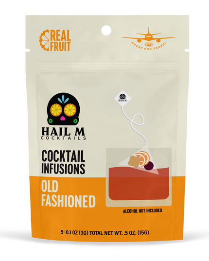 Old Fashioned Infusion Kit – Travel Cocktail Tea Bags - Classic