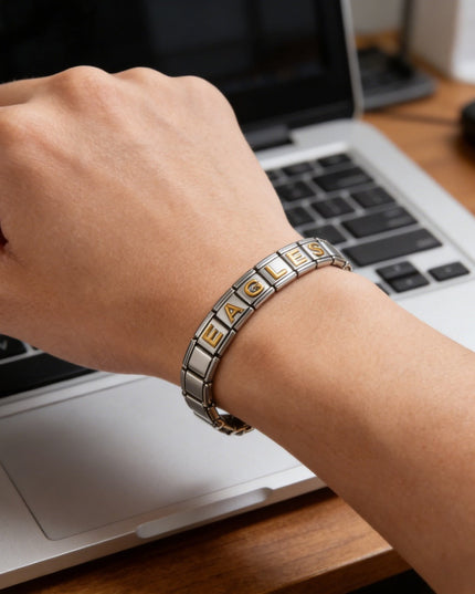 GO BIRDS  Italian Charm Bracelet -Game Day & Special Gift for Eagles Fans