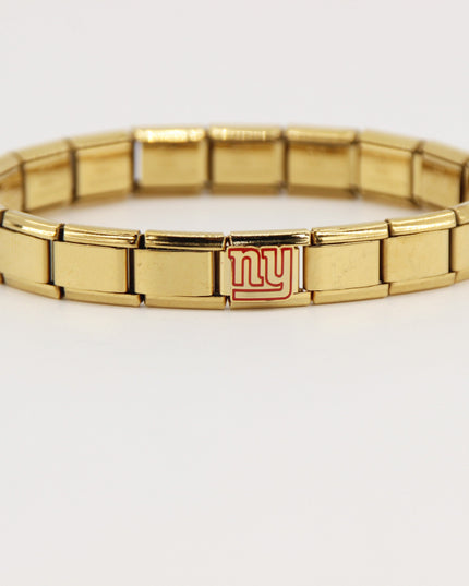 Football Team Logo Italian Charm Bracelet – Custom Gifts for Fans