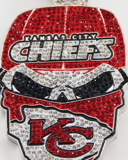Newest Sports Team Logo Bandit Skull  Pendant Necklace – Iced Out Hip Hop Jewelry for True Fans