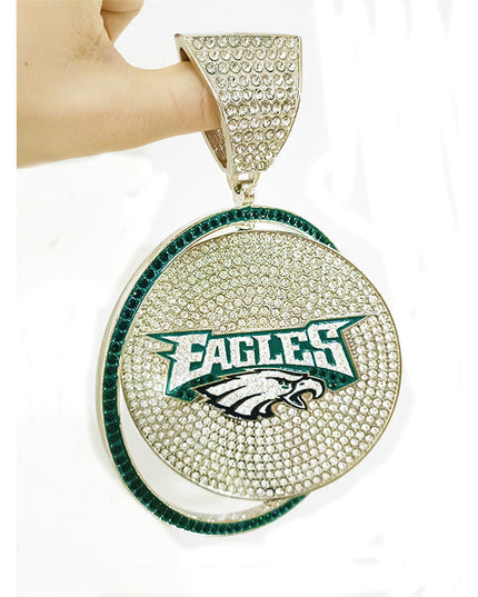 Rotating Sports Team Logo Pendant Necklace –  Perfect Gifts for True Fans