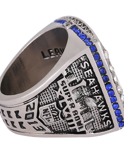 2014 Seattle Seahawks Championship Ring & Trophy Set-Collectible Memorabilia
