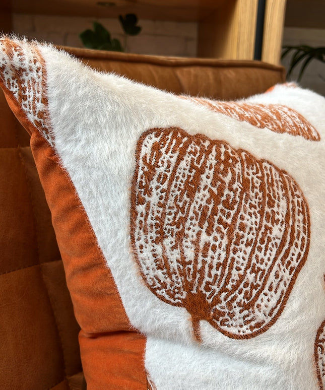 White Pumpkin Pillow Cover