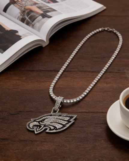 Philadelphia Eagles Zircon Pendant Necklace – Perfect Fan Gift for Game Day & Holidays