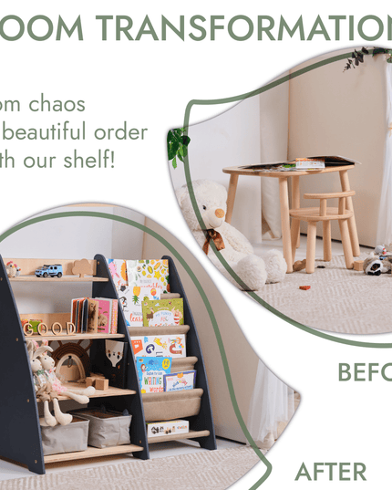 2in1 Montessori Shelf for Books and Toys