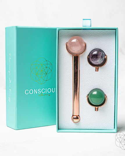 3-in-1 Crystal Face Roller Set