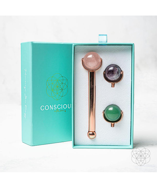 3-in-1 Crystal Face Roller Set