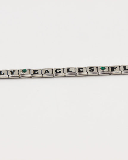 GO BIRDS  Italian Charm Bracelet -Game Day & Special Gift for Eagles Fans