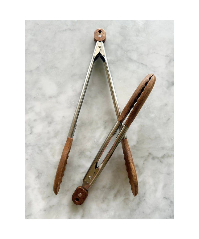 Acacia Wood Tongs, Set of 2
