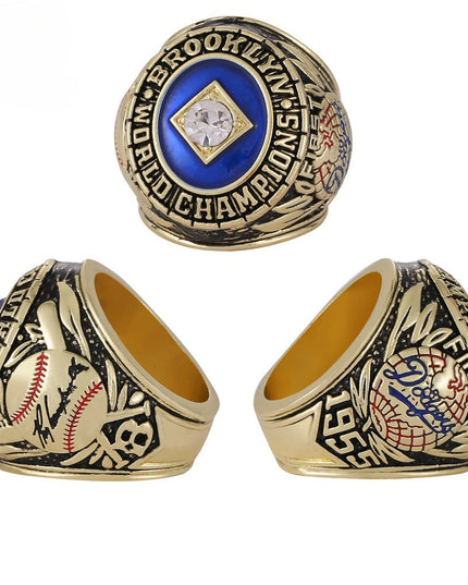 Los Angeles Dodgers World Series Championship Rings Set with Trophy – 8 Piece Collector’s Gifts