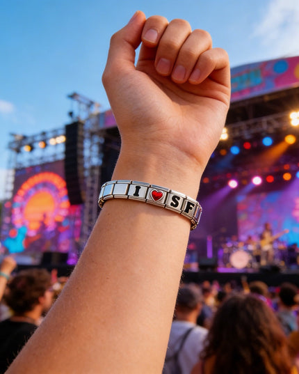 San Francisco 49ers Italian Charm Bracelet – Sports Fan Gift for Holiday, Birthday & Game Day