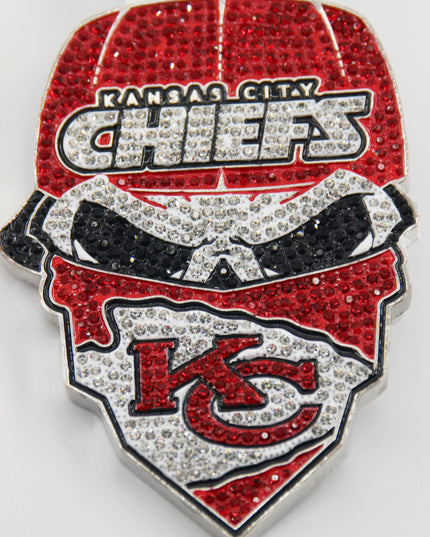 Newest Sports Team Logo Bandit Skull  Pendant Necklace – Iced Out Hip Hop Jewelry for True Fans